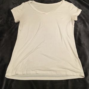 White V-Neck